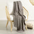 Lenni 100% Cotton Knitted Throw 130x170 Cms Charcoal
