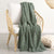 Lenni 100% Cotton Knitted Throw 130x170 Cms Forest
