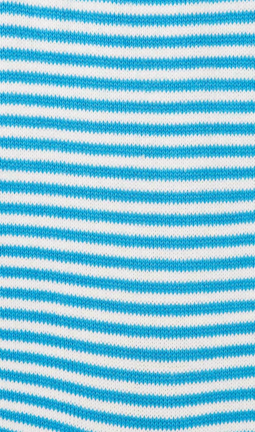 Light Blue + White Pinstriped Socks for Men