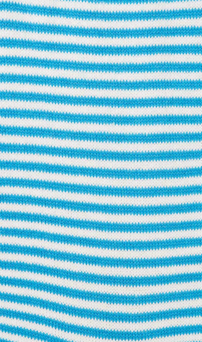 Light Blue + White Pinstriped Socks for Men