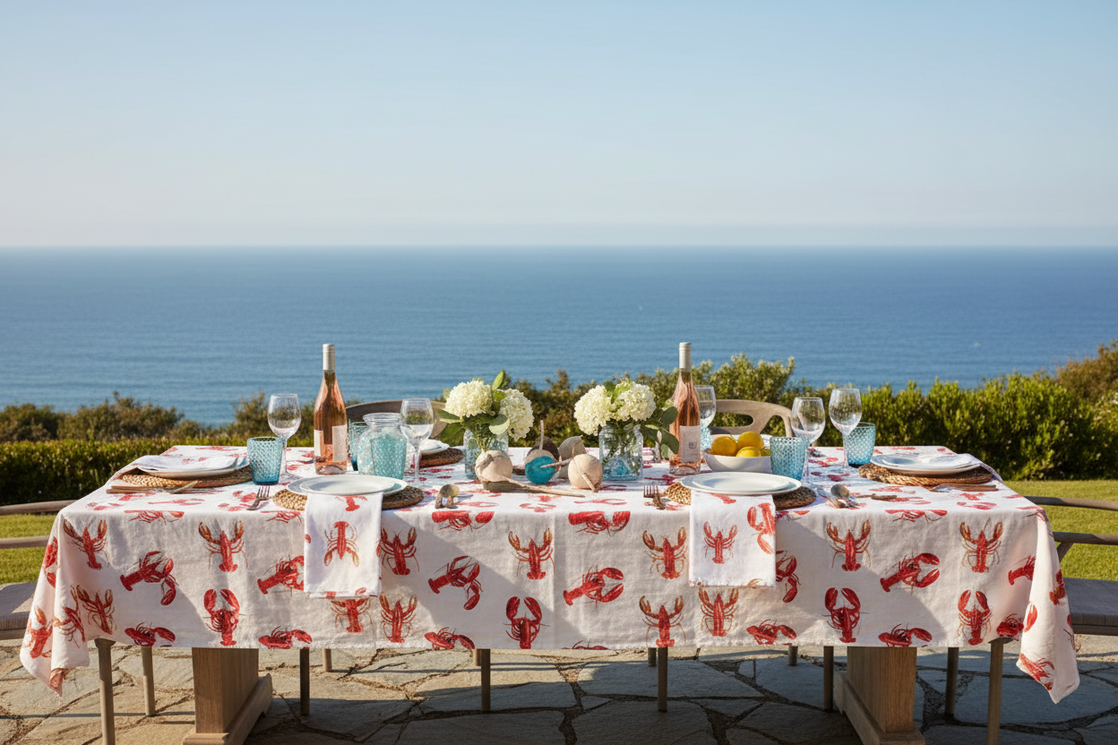 Como Lobster Tablecloth