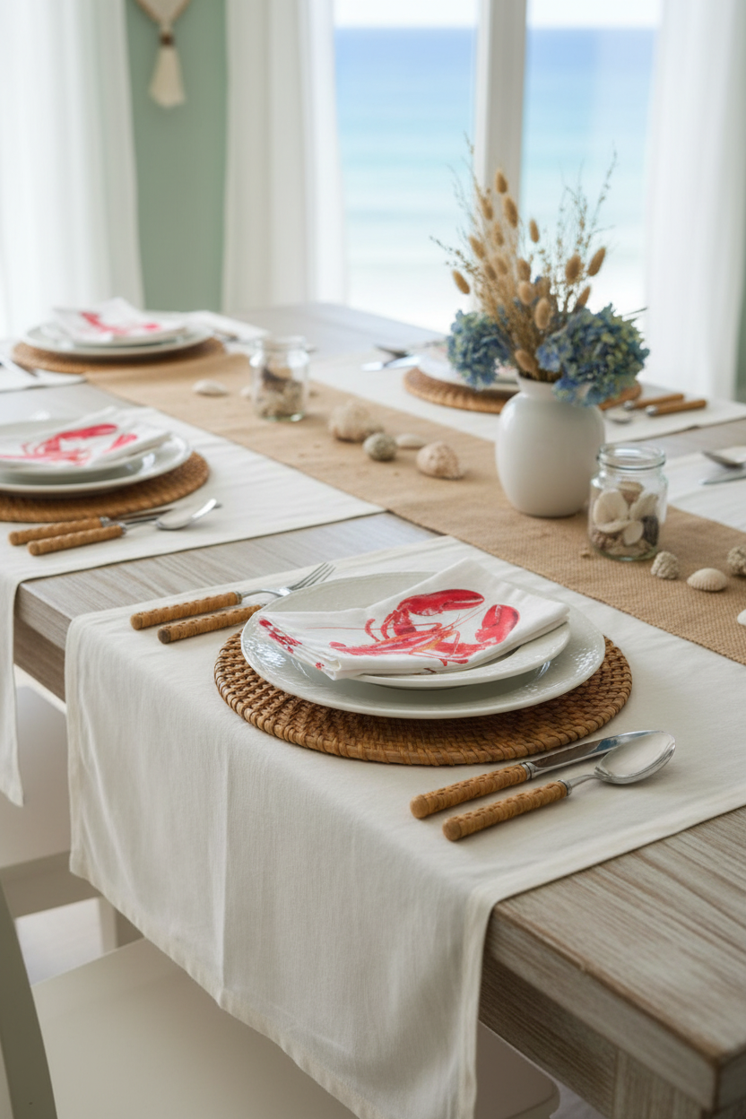 Como Lobster Napkins
