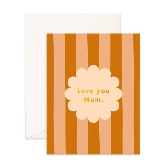 Love You Mum Petal Greeting Card