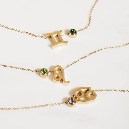 Luisa Luxe Personalised Birthstone Charm Necklace (Birthstone Charm only)