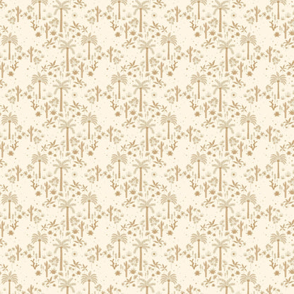 Desert Palms Organic Fitted Cot Sheet