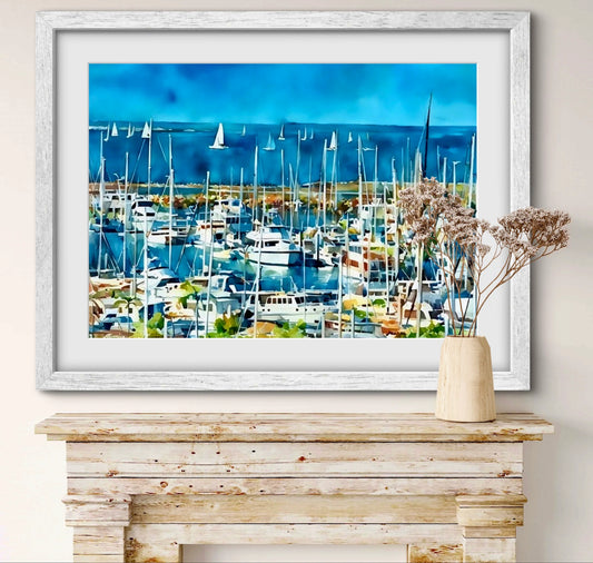 Manly Harbour Art Print