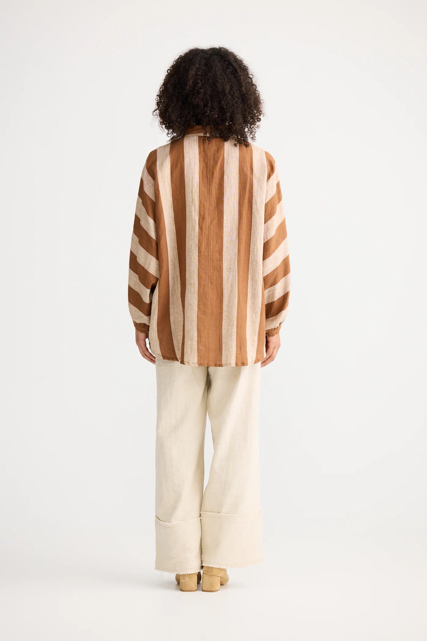 Milano Shirt in Sienna Stripe