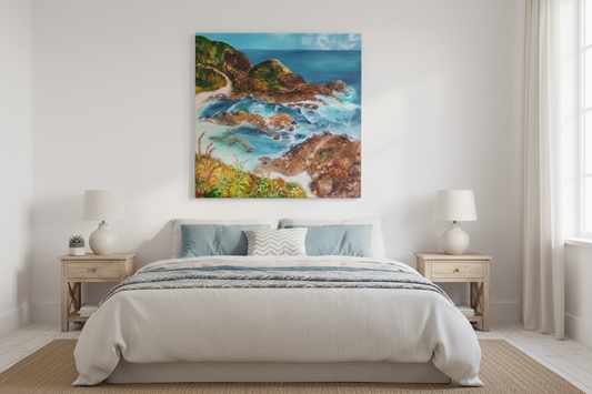 Ocean View from Lighthouse Road by Margaret Ballard