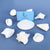 Assorted Placecard Holder White Shells