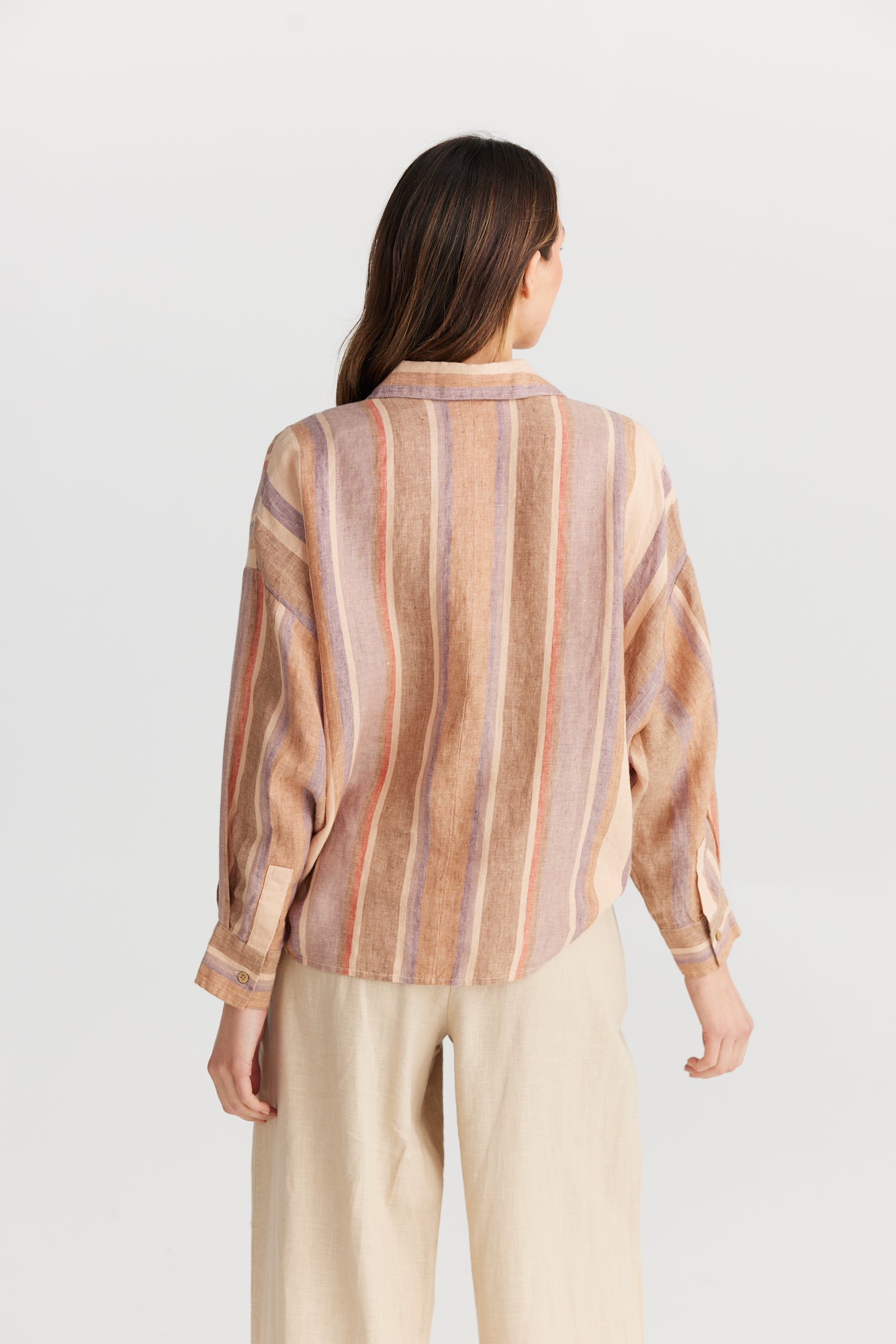 Bonita Top in Santa Stripe