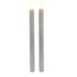 Silver LED Wax Beacon Candles 2 Pack