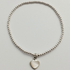 G Small Heart White elastic bracelet