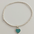 Gammies Small Heart Turquoise elastic bracelet