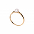 G Gold Ring with pearl