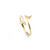 G Whale Tail Gold Ring
