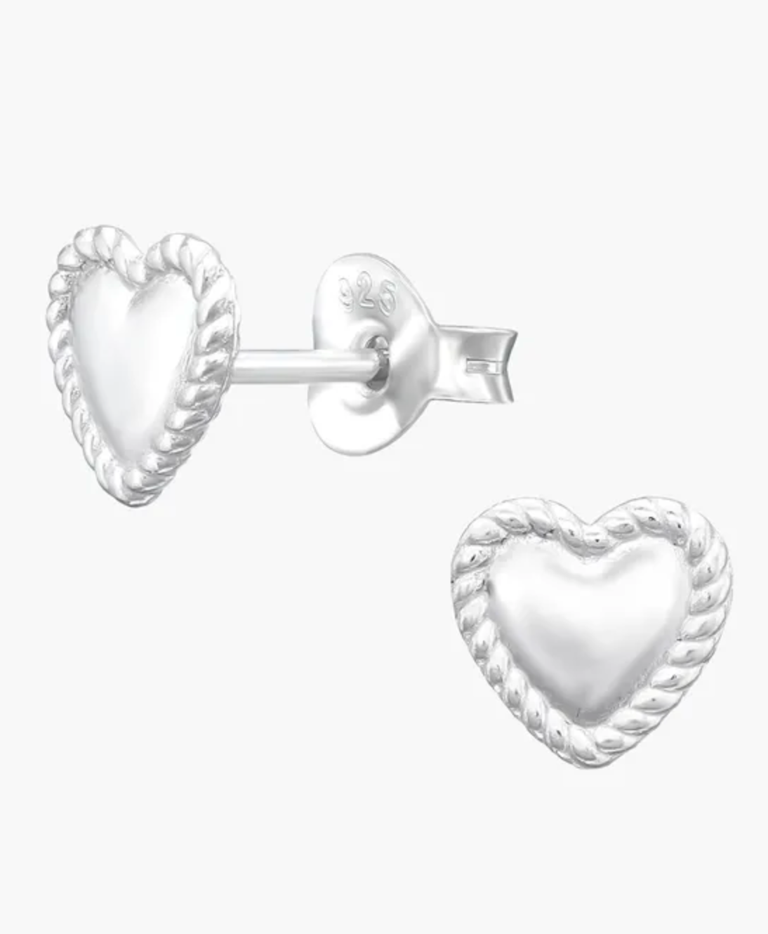Petals Sterling Silver Sweetheart Studs