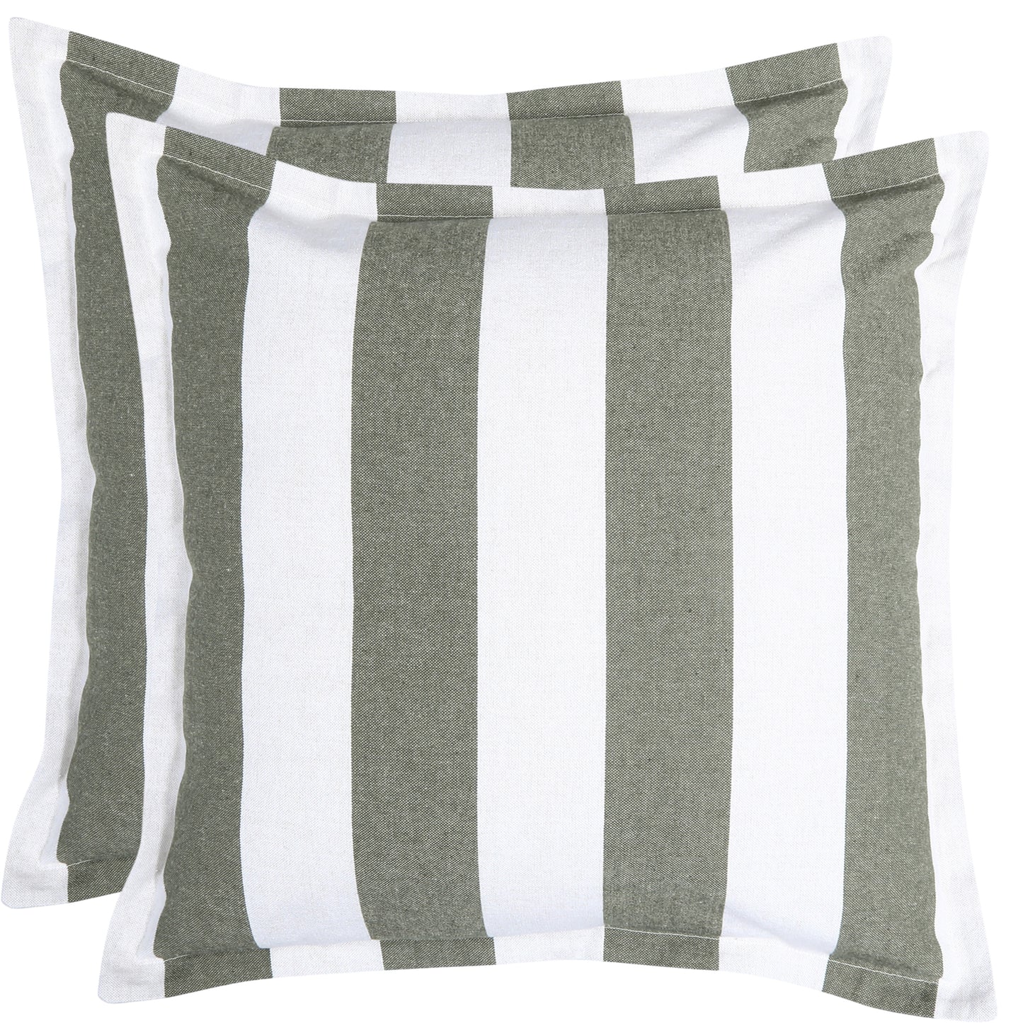 Stripe Eco Cushion in Olive 50 x50