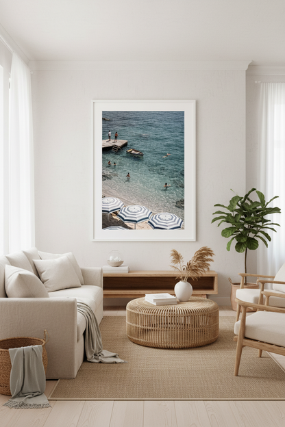 Summer Dip in Natural or white Box Frame