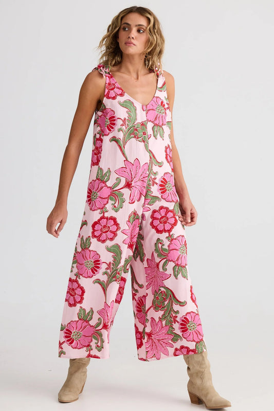 Temple Jumpsuit Pink Ibiza