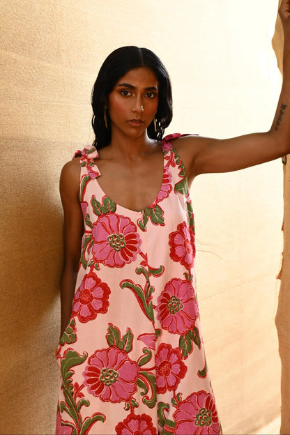 Temple Jumpsuit Pink Ibiza