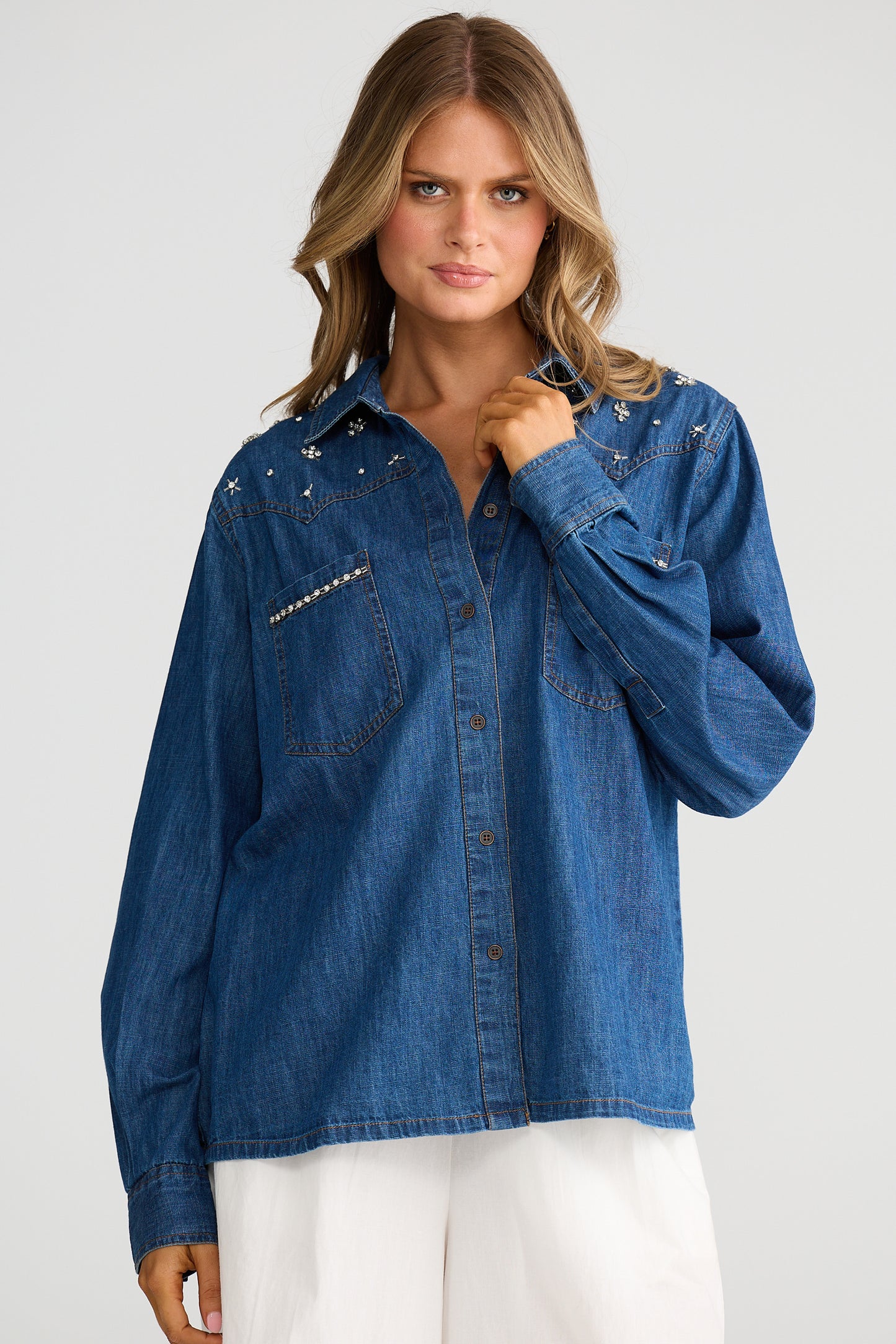 Nancy Shirt in Denim