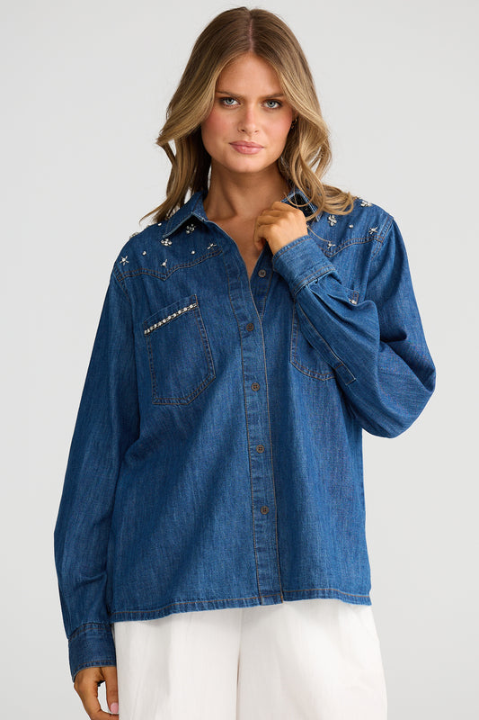 Nancy Shirt in Denim