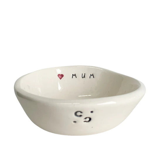 Ceramic Bowl MUM with pink heart