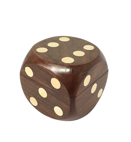 Wooden dice box