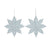 Teal Acrylic Snowflake Christmas Decoration