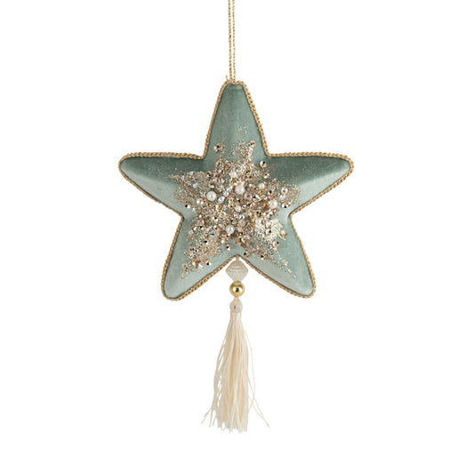Mint Champagne Star w/ Tassle
