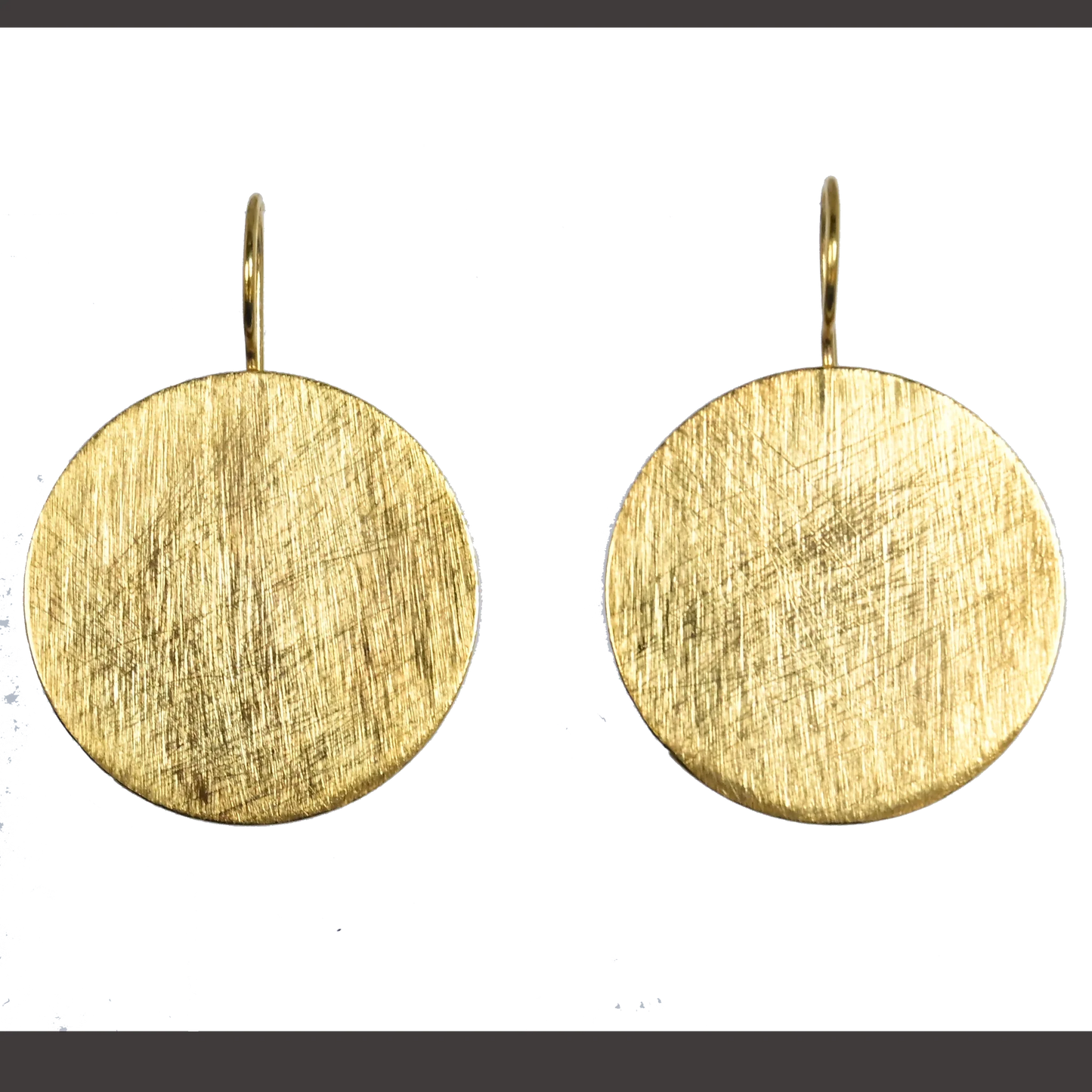 MW Gold Round Drop Earrings B1
