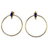 MW Hoop with Gemstone Stud Euro Gold A30