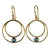 MW Euro Gold Hoop Gemstone Earrings A27 (Various)
