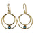 MW Gold Hoop Gemstone Earrings A27 (Various)