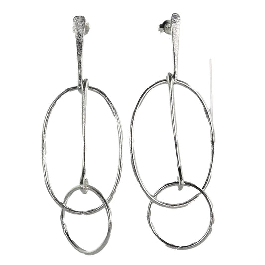 MW Silver Wash Earrings C144