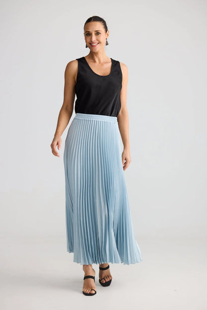 Alias Pleated Skirt in Blue Ice