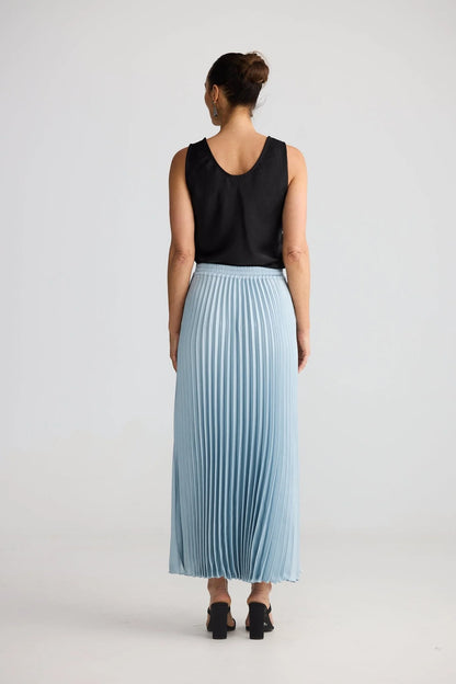 Alias Pleated Skirt in Blue Ice