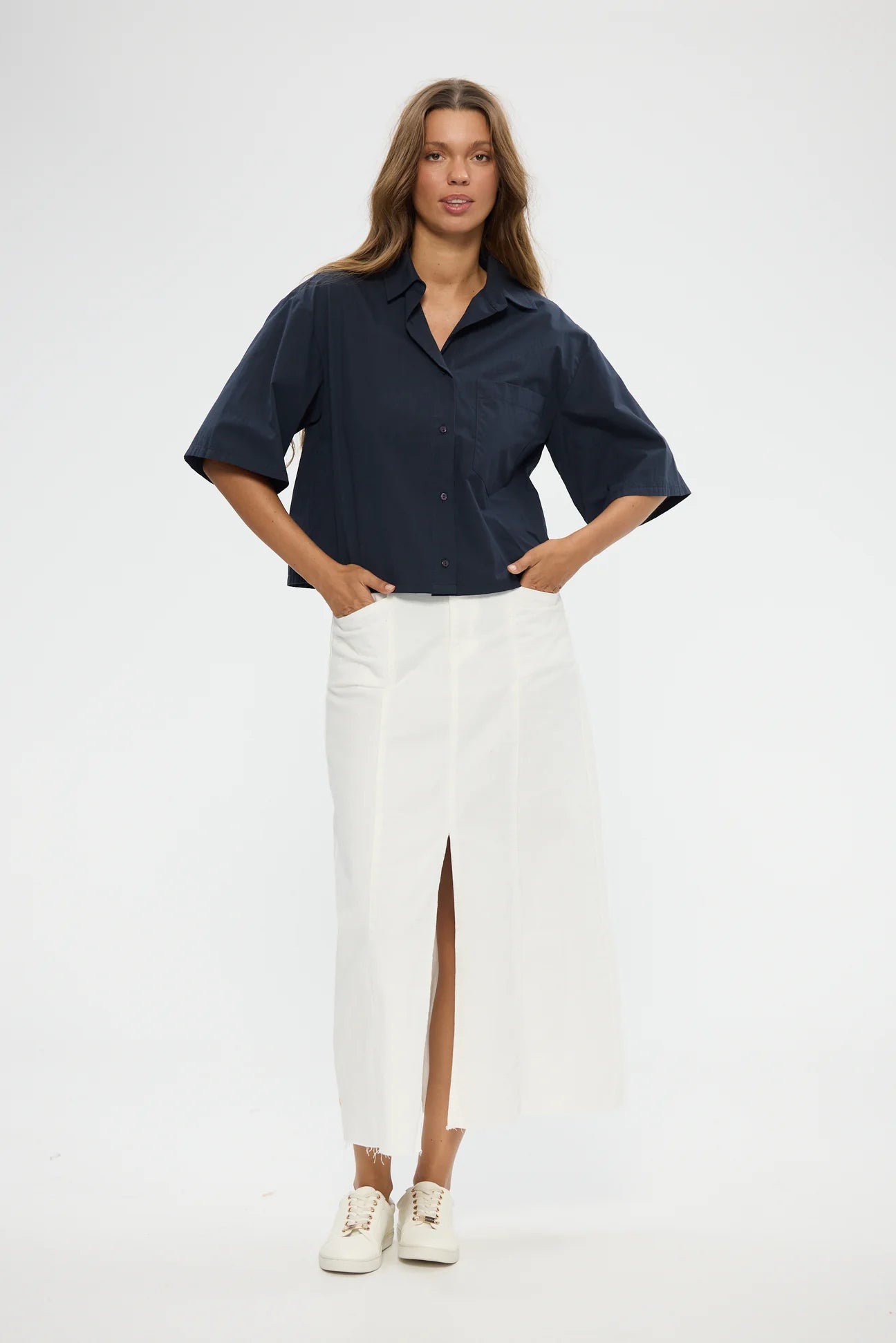 Ayla Shirt in Navy