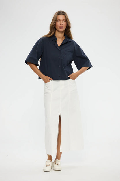 Ayla Shirt in Navy