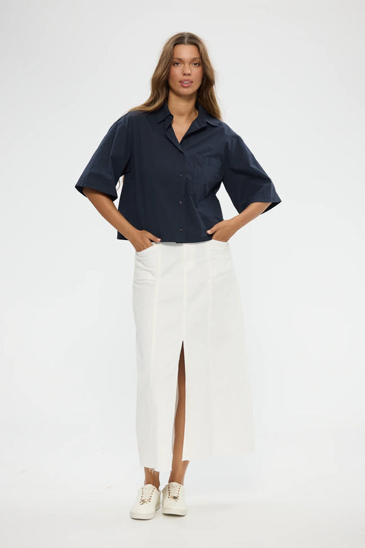 Ayla Shirt in Navy