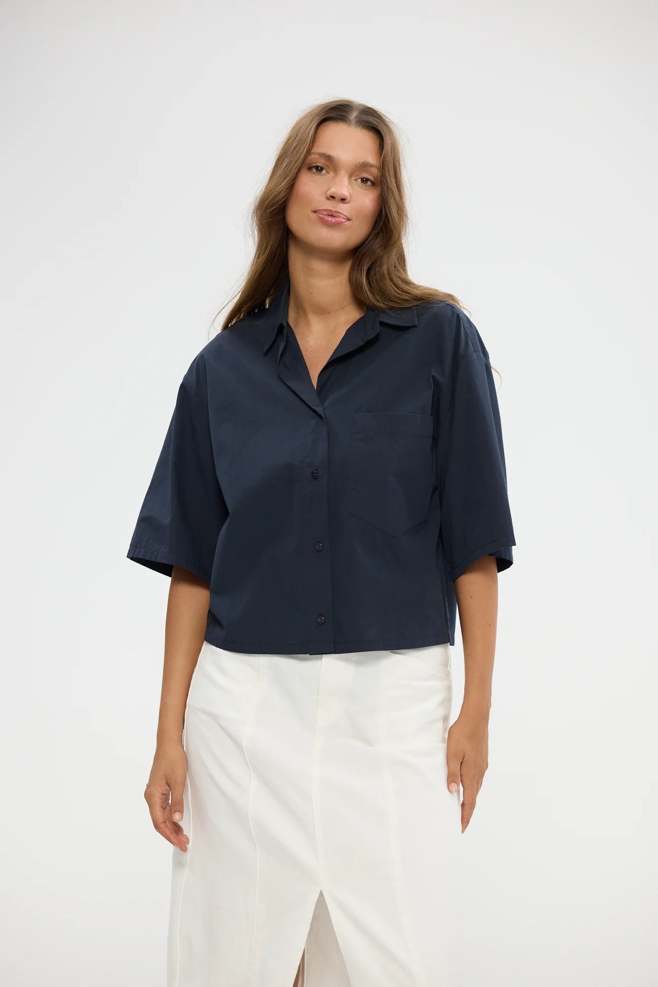 Ayla Shirt in Navy