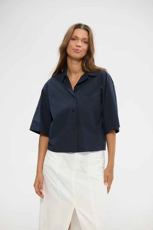 Ayla Shirt in Navy