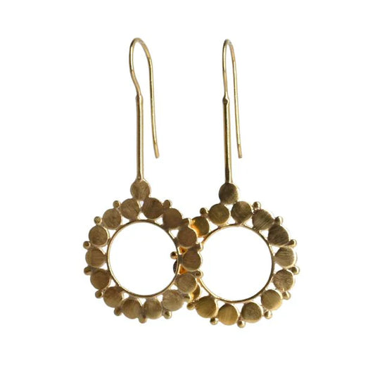 MW Euro Gold Long drop earrings B262