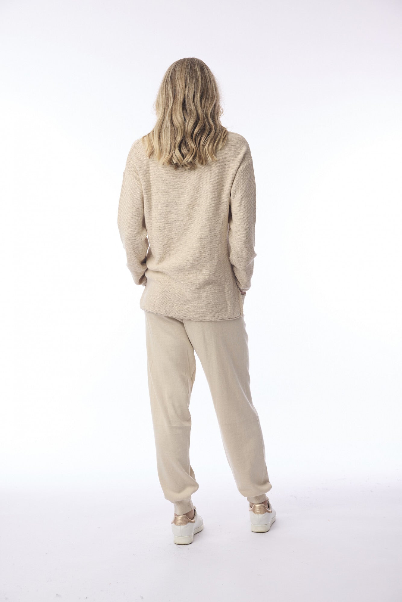 Knit Jogger Pants in Essentials Colours - Navy, Denim & Natural