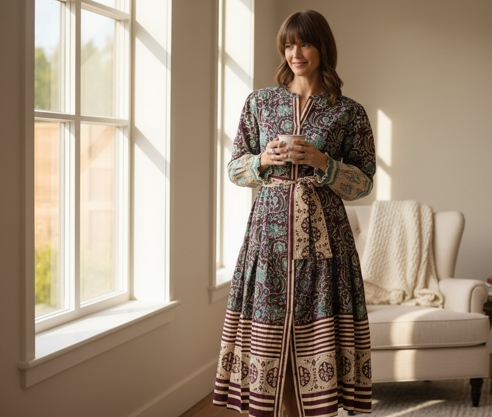 Block Maxi Dress