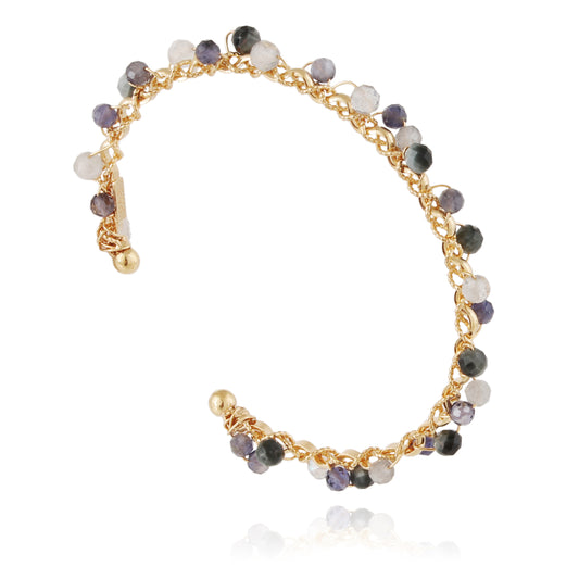GB Orphee Bracelet Gold - Grey&Black