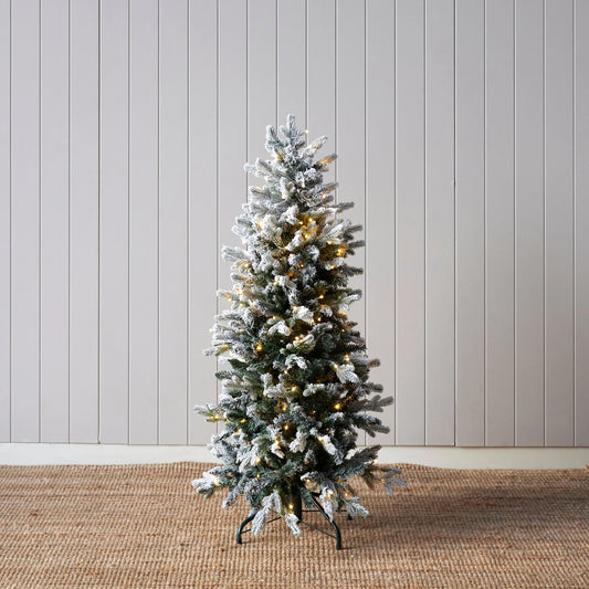4 Ft European Fir Snow Tree - 170 LED