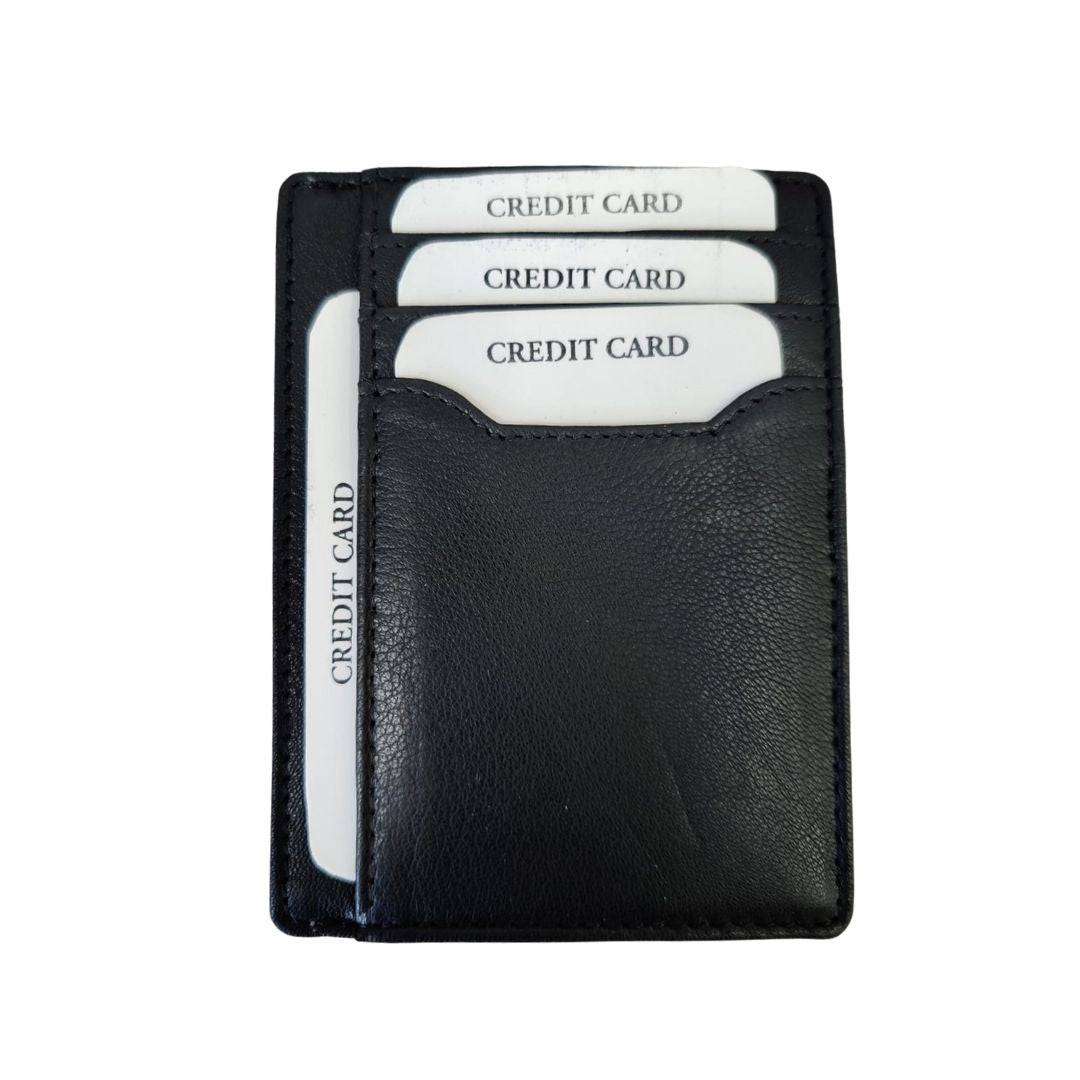 Leather Card Holder - Brown