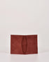 Carlyon Suede Leather Cardholder in Cherry