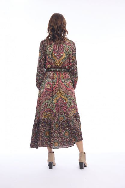 Crete Maxi Dress Tie Waist